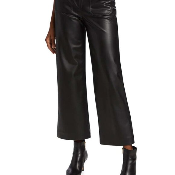 Veronica Beard emerald green faux leather pants - Picture 3 of 15